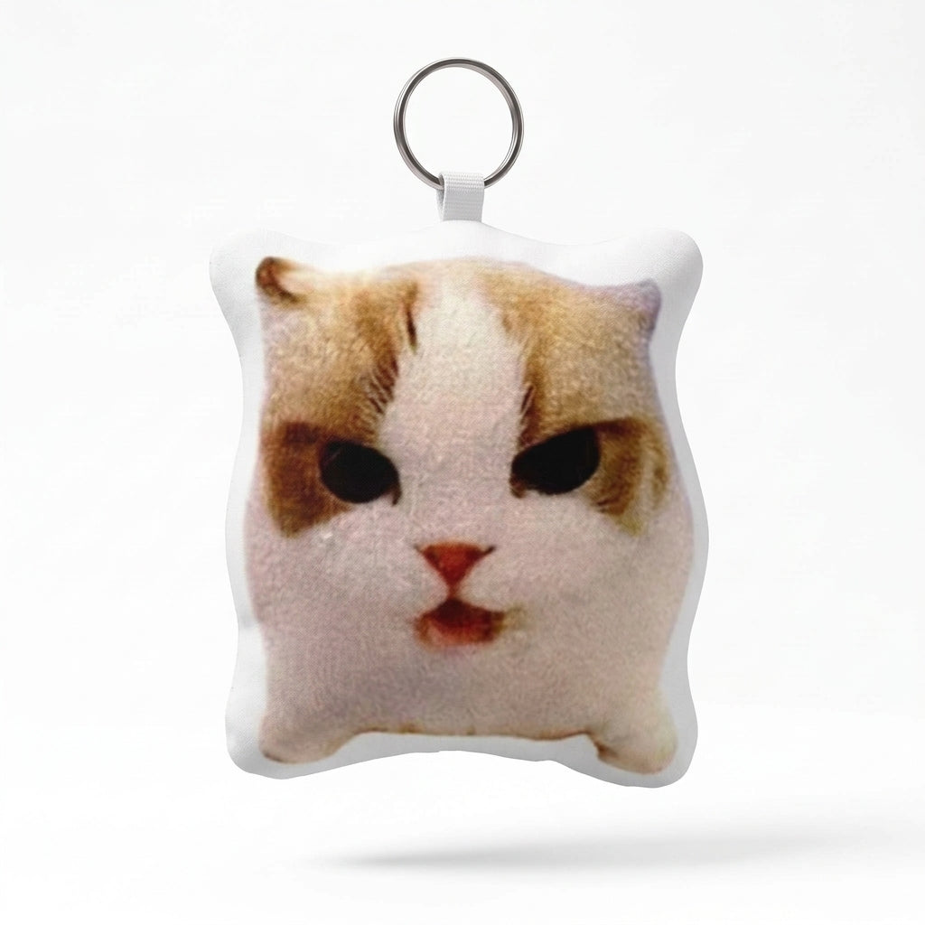 Colgante de gato enojado con sonido